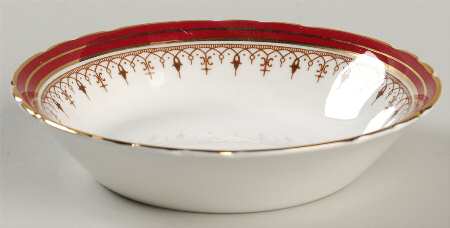 Durham Maroon (Scalloped, Not Encrusted) Fruit/Dessert (Sauce) Bowl