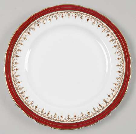 Durham Maroon (Scalloped, Not Encrusted) Dessert/Pie Plate