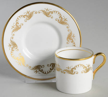 Louis XV (Smooth) Flat Demitasse Cup & Saucer Set