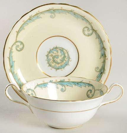Marina Flat Cream Soup Bowl & Saucer Set