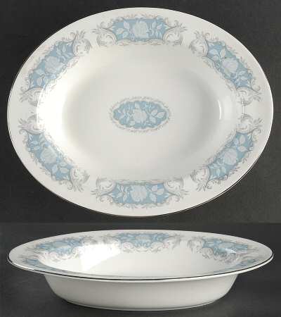 Moonlight Rose 10" Oval Vegetable Bowl