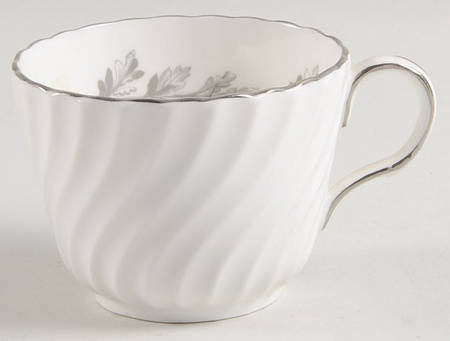 Oak Leaf Gray (Fluted) Flat Demitasse Cup