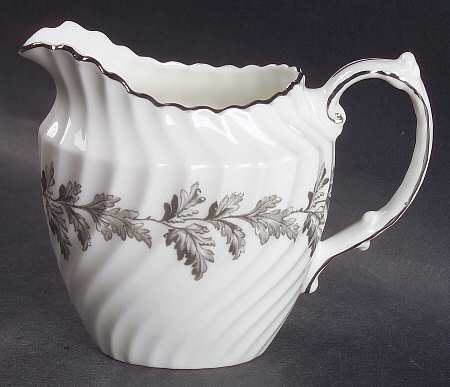 Oak Leaf Gray (Fluted) Creamer
