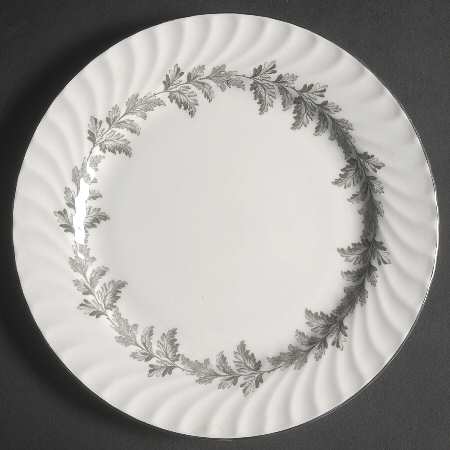 Oak Leaf Gray (Fluted) Salad Plate