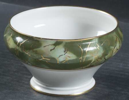 Onyx Green Open Sugar Bowl