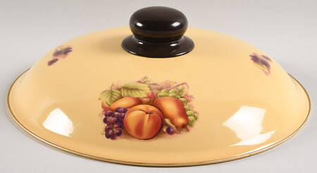 Orchard Gold 5 Quart Metal Covered Casserole, Lid Only