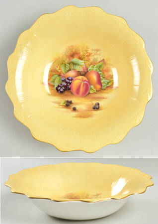 Orchard Gold 9" Scalloped Bowl