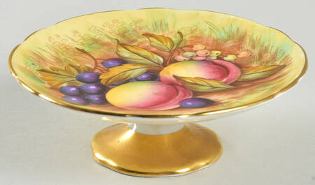 Orchard Gold Round Compote (Height X Width)