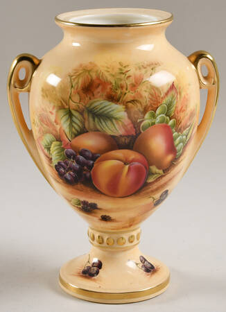 Orchard Gold 8" Footed Urn, No Lid