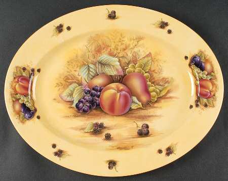 Orchard Gold 15" Oval Serving Platter