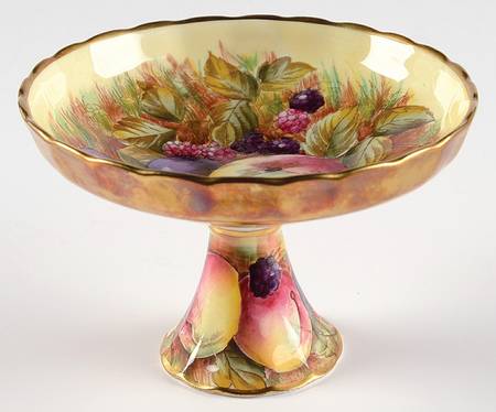 Orchard Gold Round Compote (Height X Width)