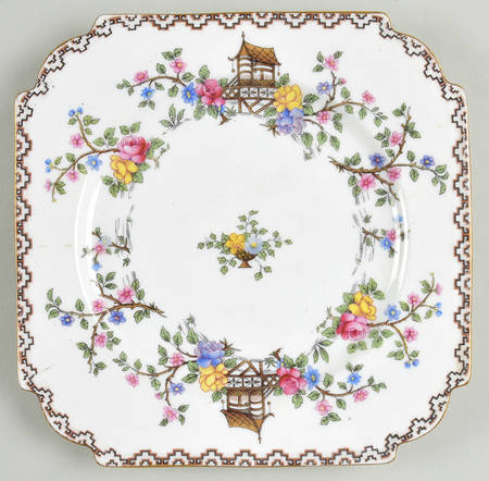 Pagoda Square Salad Plate