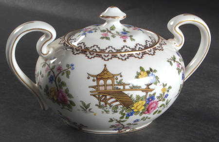 Pagoda Sugar Bowl & Lid