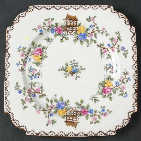 Pagoda Square Salad Plate