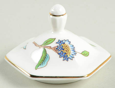 Pembroke (Gold Trim) Lid for Hexagonal Etruscan Jar