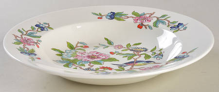 Pembroke (Gold Trim) Large Rim Soup Bowl