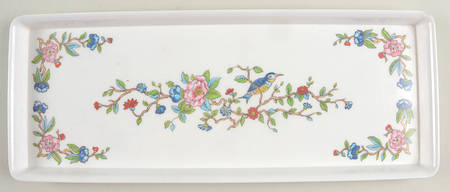 Pembroke (Gold Trim) 15" Rectangular Melamine Tray