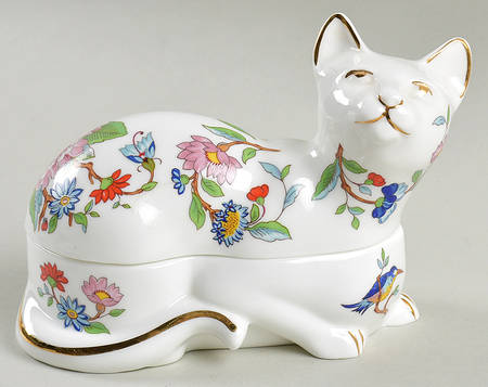 Pembroke (Gold Trim) Cat Box W/Lid