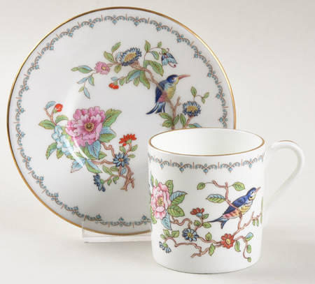 Pembroke (Gold Trim) Flat Demitasse Cup & Saucer Set