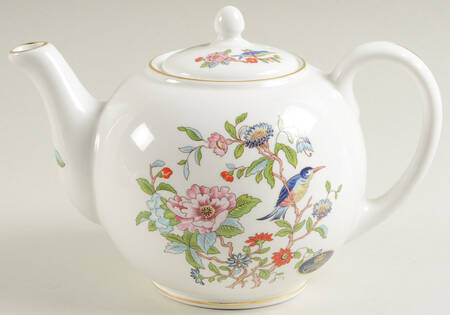 Pembroke (Gold Trim) Small Teapot & Lid