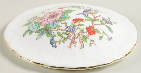 Pembroke (Gold Trim) Lid for 4" Round Box