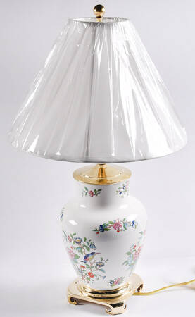 Pembroke (Gold Trim) 24" Electric Lamp & Shade