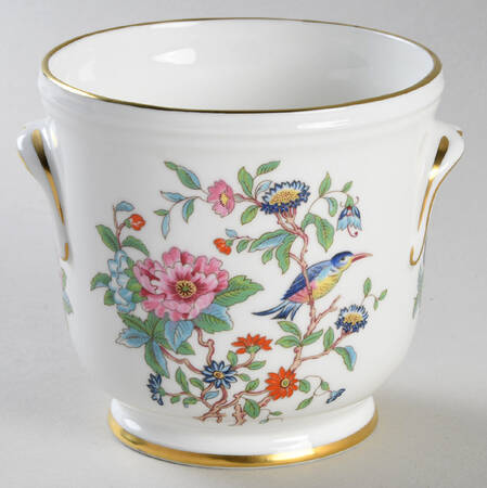 Pembroke (Gold Trim) 4" Flower Pot