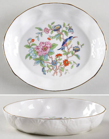 Pembroke (Gold Trim) Open Candy Dish