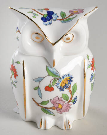 Pembroke (Gold Trim) Owl Box & Lid