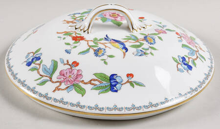 Pembroke (Gold Trim) Lid for Round Vegetable