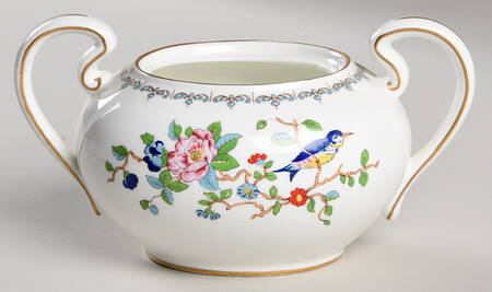 Pembroke (Gold Trim) Sugar Bowl No Lid