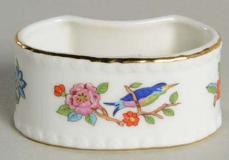 Pembroke (Gold Trim) Napkin Ring