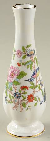 Pembroke (Gold Trim) 6" Bud Vase