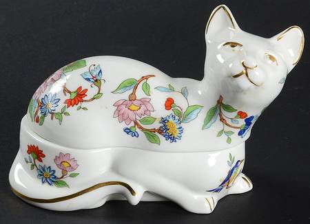 Pembroke (Gold Trim) Cat Box W/Lid