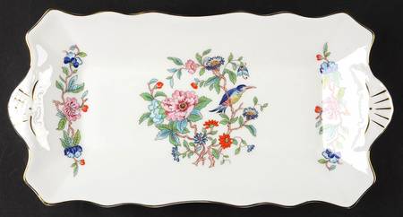 Pembroke (Gold Trim) Large Sandwich Tray