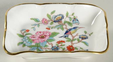 Pembroke (Gold Trim) 4" Rectangular Sweet Meat