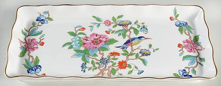 Pembroke (Gold Trim) Large Sandwich Tray