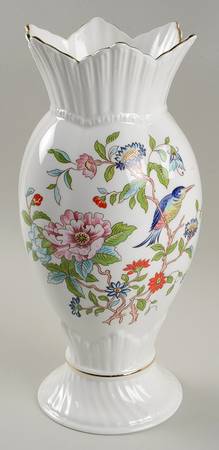 Pembroke (Gold Trim) 10" Windsor Vase