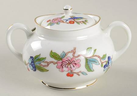 Pembroke (Gold Trim) Mini Sugar Bowl & Lid