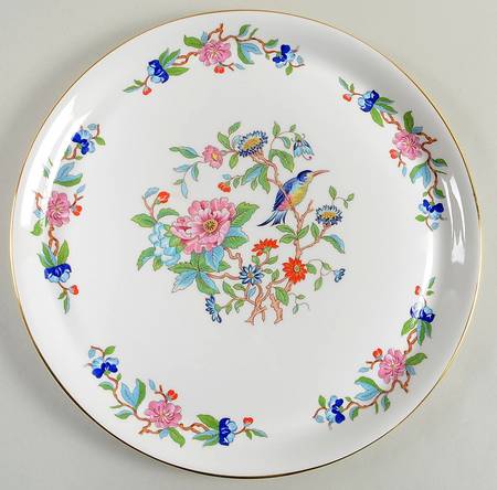 Pembroke (Gold Trim) Gateau Plate
