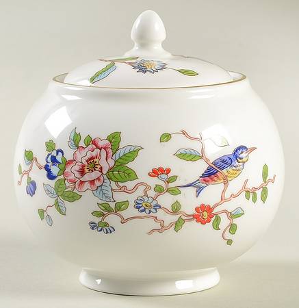 Pembroke (Gold Trim) Sugar Bowl & Lid