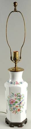 Pembroke (Gold Trim) 26" Electric Lamp No Shade