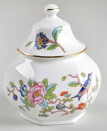 Pembroke (Gold Trim) Sugar Bowl & Lid