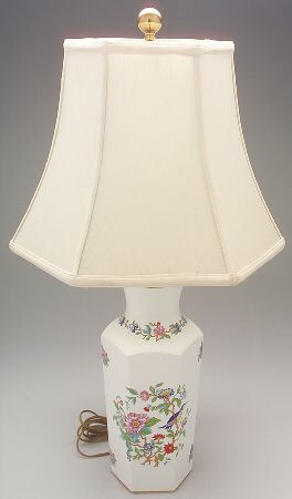 Pembroke (Gold Trim) 25" Electric Lamp & Shade