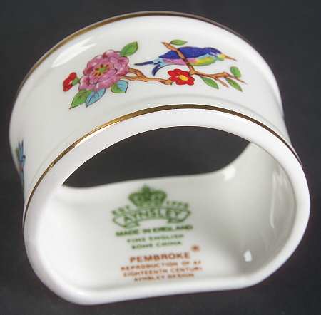 Pembroke (Gold Trim) Napkin Ring