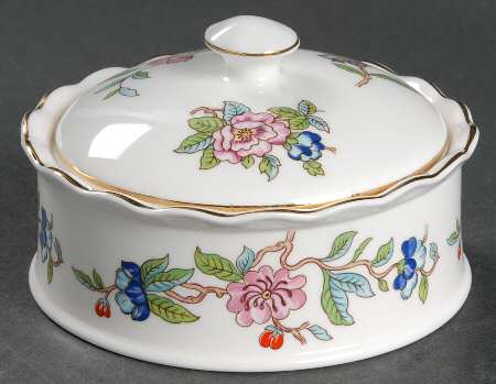 Pembroke (Gold Trim) Trinket Box & Lid