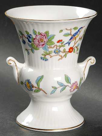 Pembroke (Gold Trim) 5" Pedestal Vase