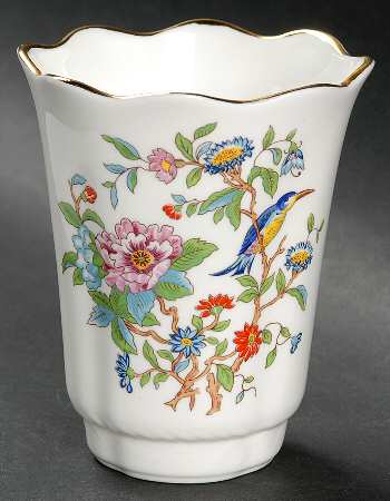 Pembroke (Gold Trim) 4" Vase