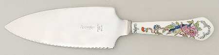 Pembroke (Gold Trim) Pie & Cake Server with Stainless Blade