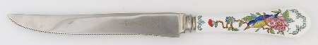 Pembroke (Gold Trim) Cake Knife/Server with Stainless Blade